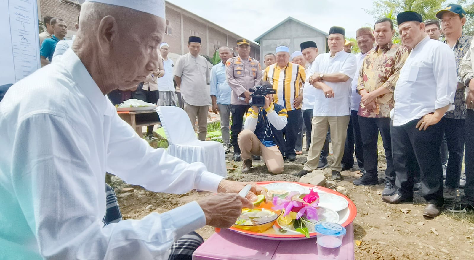 Ketua Partai Gerindra Aceh Hadiri Peletakan Batu Pertama Rusunawa