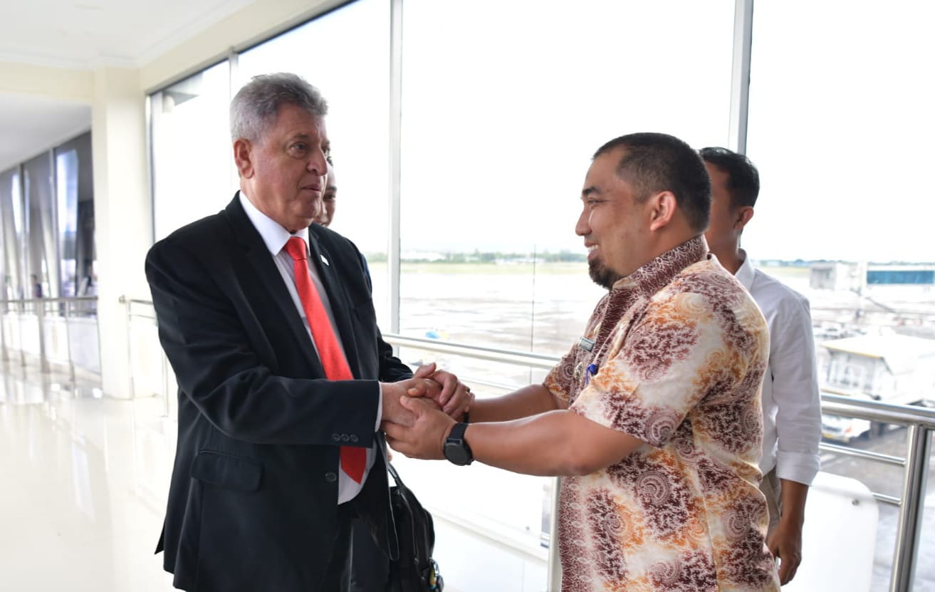 Pj Bupati Aceh Besar Sambut Kedatangan Dubes Palestina