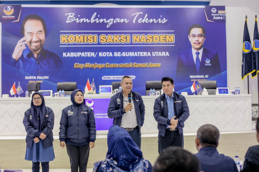 KSN Sumut Adakan Bimtek Saksi NasDem Perkuat Jaringan Saksi di Pemilu 2024