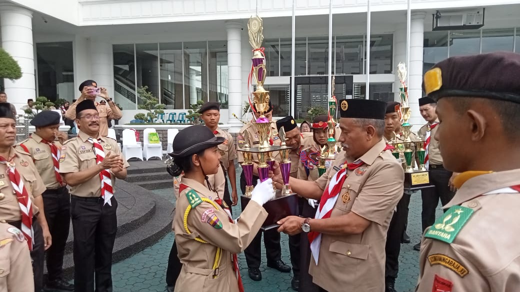 Gudep 15-237-15-238 Pangkalan Kantor Gubernur Sumut Gelar Scouting Activity VIII
