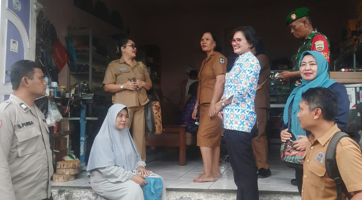 Polres P. Siantar Pantau Pembagian BPNT
