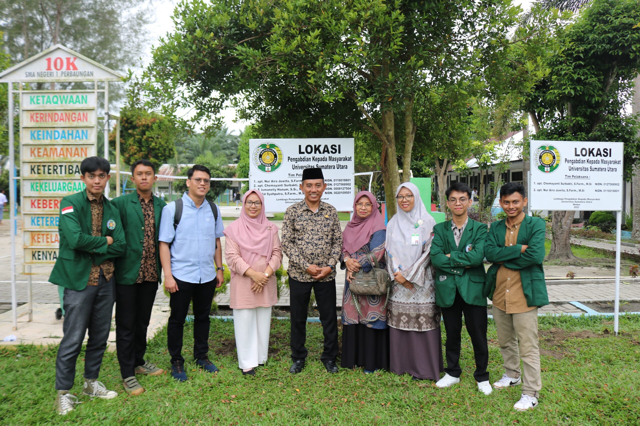 Dosen Fakultas Farmasi USU Laksanakan PKM Memanfaatkan Tanaman Iler Untuk Obat Luka di SMAN 1 Perbaungan