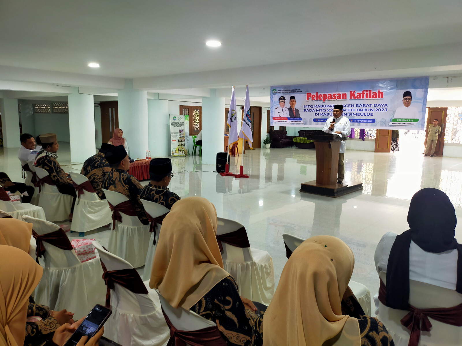 Pj Bupati Darmansah Lepas Kafilah MTQ Abdya