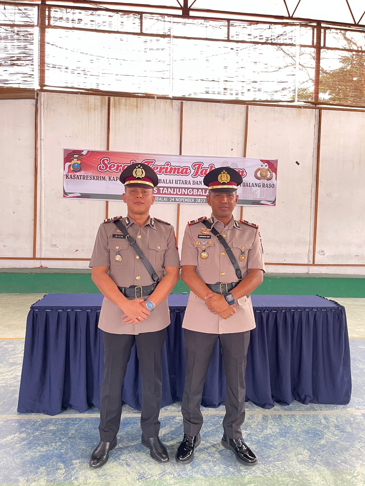 Kapolres Tanjungbalai Pimpin Sertijab 2 Kapolsek