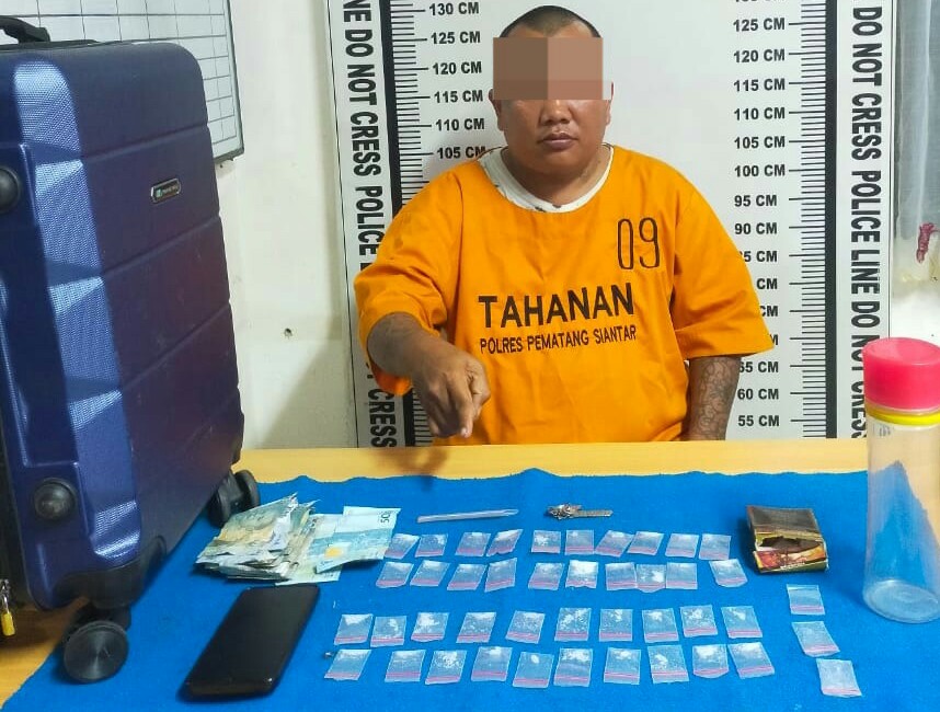 Polres P. Siantar Ringkus Pemilik 40 Paket Sabu