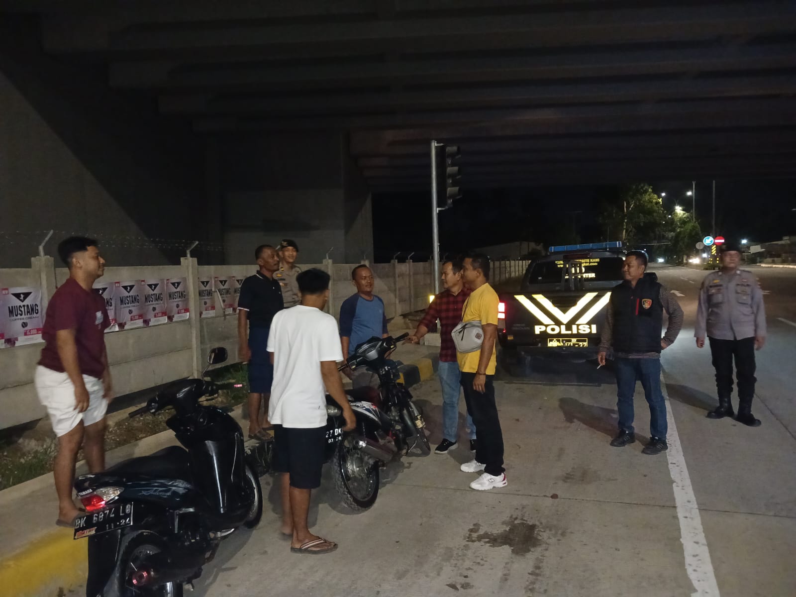 Patroli Geng Motor Di Langkat, 2 Sajam Dan 4 Remaja Terjaring