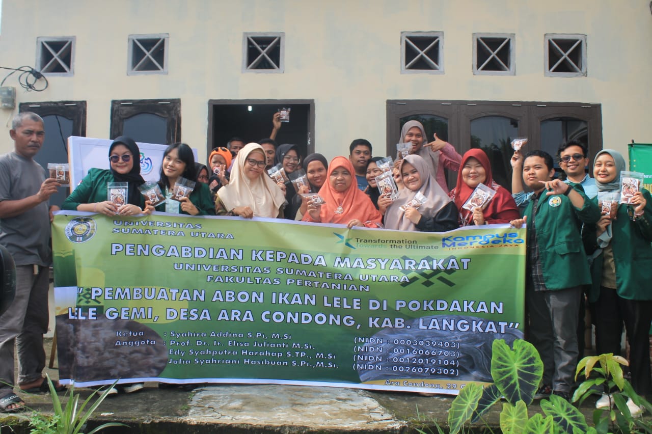 Dosen USU Olah ikan Lele Jadi Abon Berpotensi Naikkan Pendapatan Warga Langkat