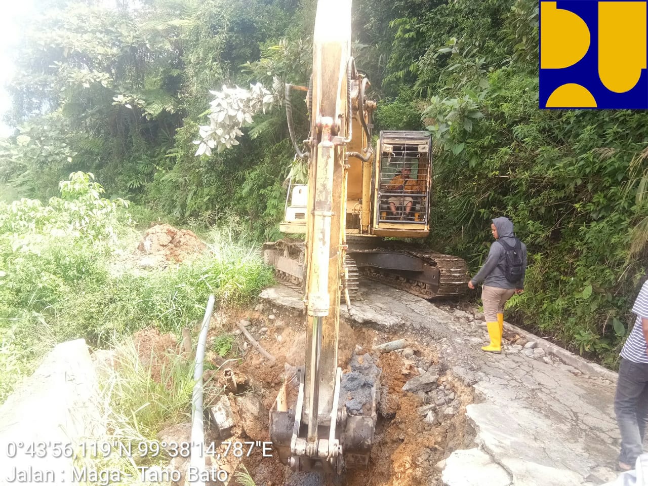 PUPR Perbaiki Jalan Sibanggor, Waspadai Titik Rawan Longsor