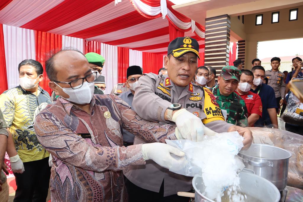 3 Kg Sabu Dan 19,9 Kg Ganja Dimusnahkan Polres Padangsidimpuan