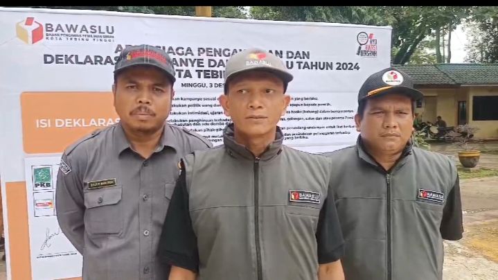 Bawaslu Tebingtinggi Gelar Apel Siaga Pemilu 2024