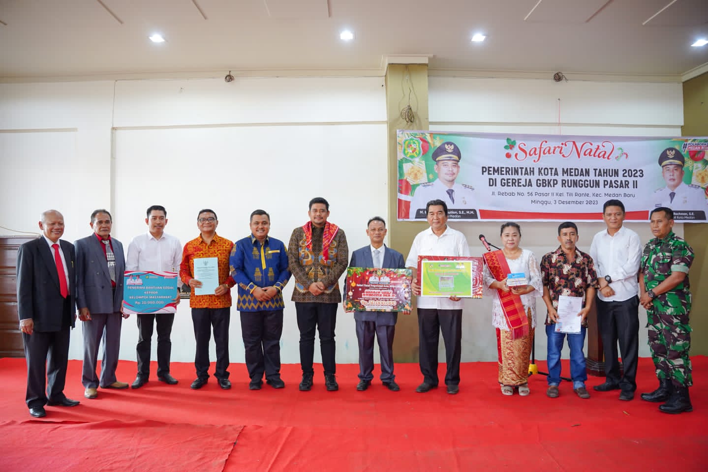 Pesan Bobby Nasution Di Safari Natal: Jangan Sampai Terpecah Belah, Jaga Terus Kerukunan