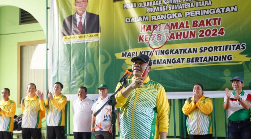 Kanwil Kemenag Sumut Gelar Pekan Olahraga HAB Ke 78