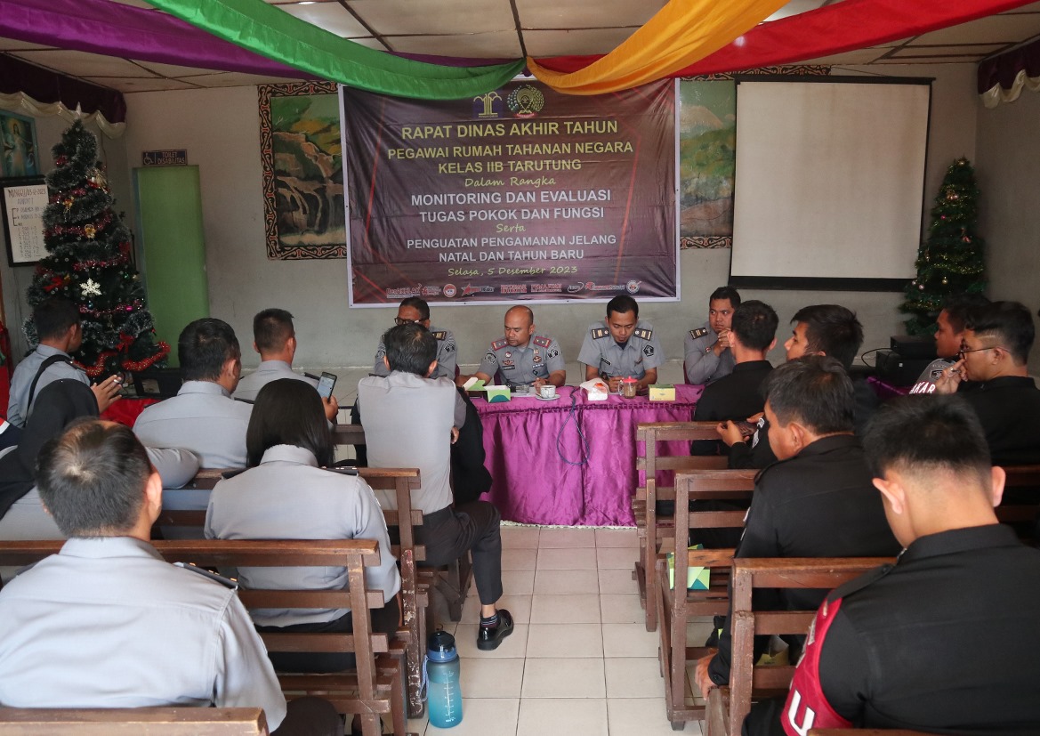 Rutan Tarutung Evaluasi Kinerja 2023 Dan Susun Rencana Kerja 2024