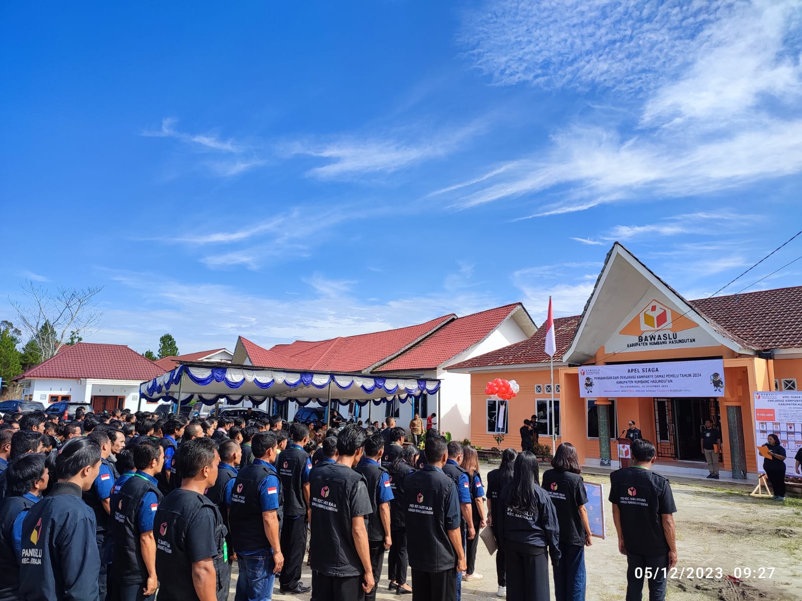 Bawaslu Humbahas Apel Siaga Pengawasan Kampanye