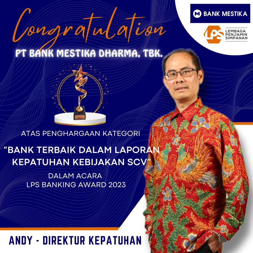 Bank Mestika Raih Penghargaan Dari Lembaga Penjamin Simpanan