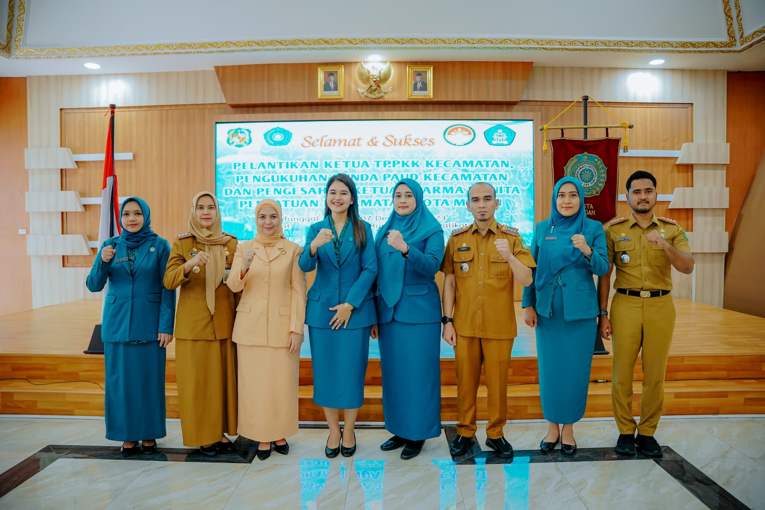 Lantik 3 Ketua TP Kecamatan, Ny Kahiyang Ayu Ingatkan Siap Hadapi Lomba di 2024, Bidik Juara Nasional