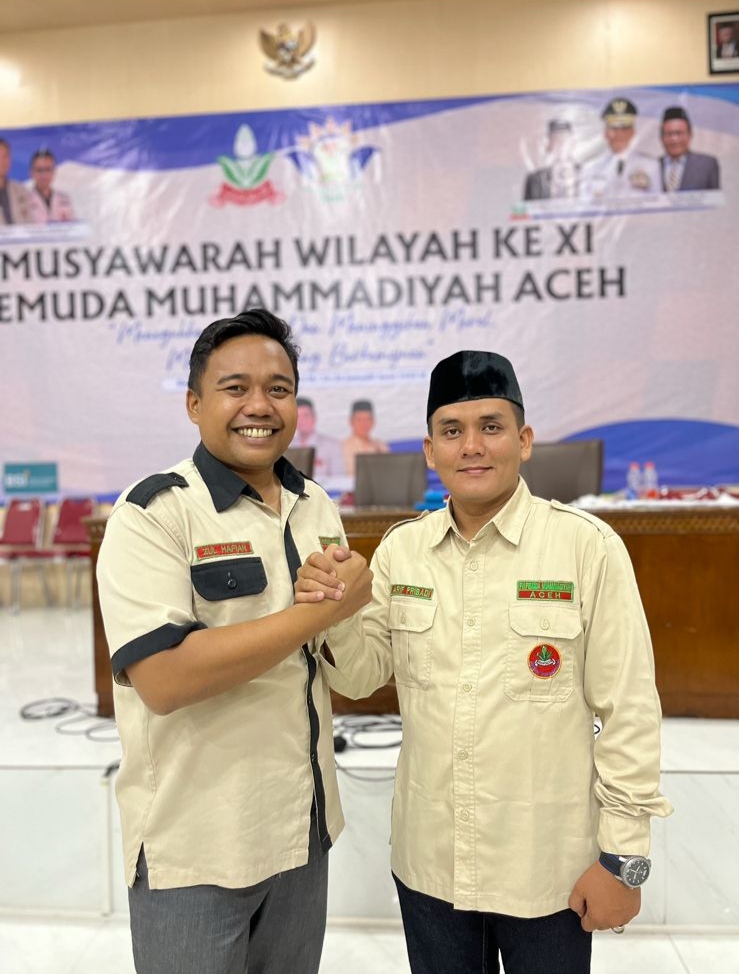 Zul Hafiyan Dan Arif Pribadi Nahkodai Pemuda Muhammadiyah Aceh