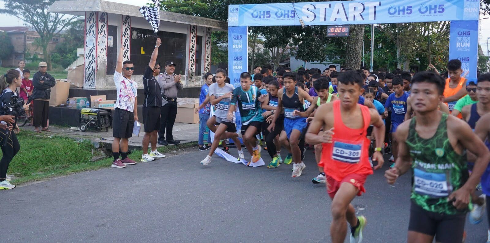 Danrem 022/PT Ikut Lomba 10 K
