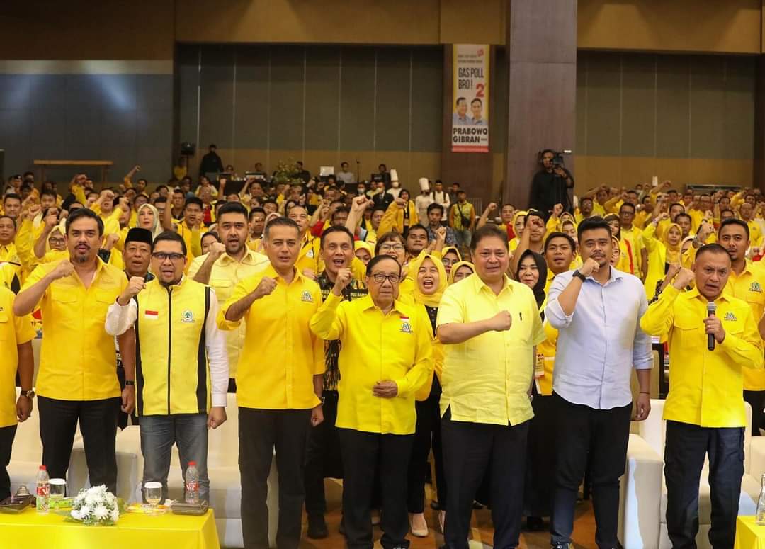 Ketum Partai Golkar Di Medan, Seluruh Kader Agar Menangkan Prabowo-Gibran