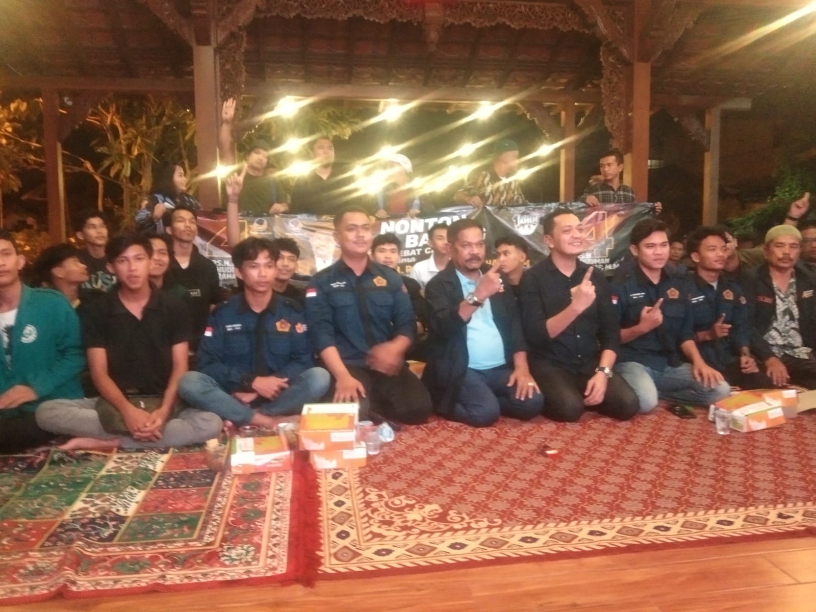 Caleg NasDem Rahudman Harahap Nobar Debat Capres Bersama Milenial