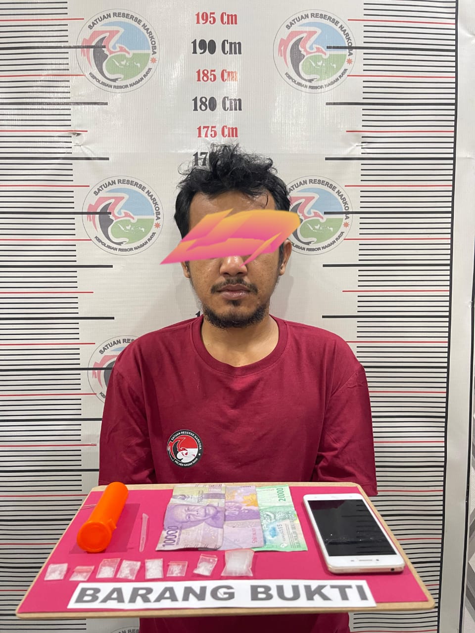 Tim Polres Nagan Raya Tangkap Tersangka Pengedar Sabu