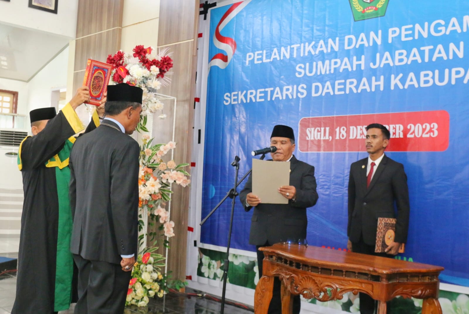 Samsul Azhar Dilantik Jadi Sekda Pidie