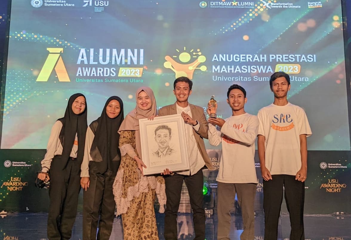 Raih Penghargaan Alumni Awards USU 2023 Katagori Sociopreneur, Sugianto Berwirausaha Sambil Beramal