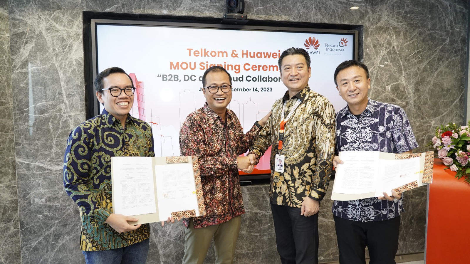 Telkom Dan Huawei Jalin Kerja Sama Strategis Buka Peluang Pangsa Pasar B2B Di Indonesia