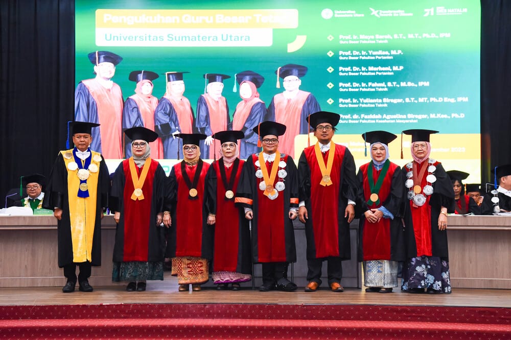 USU Lantik 6 Guru Besar Tetap Di Akhir 2023