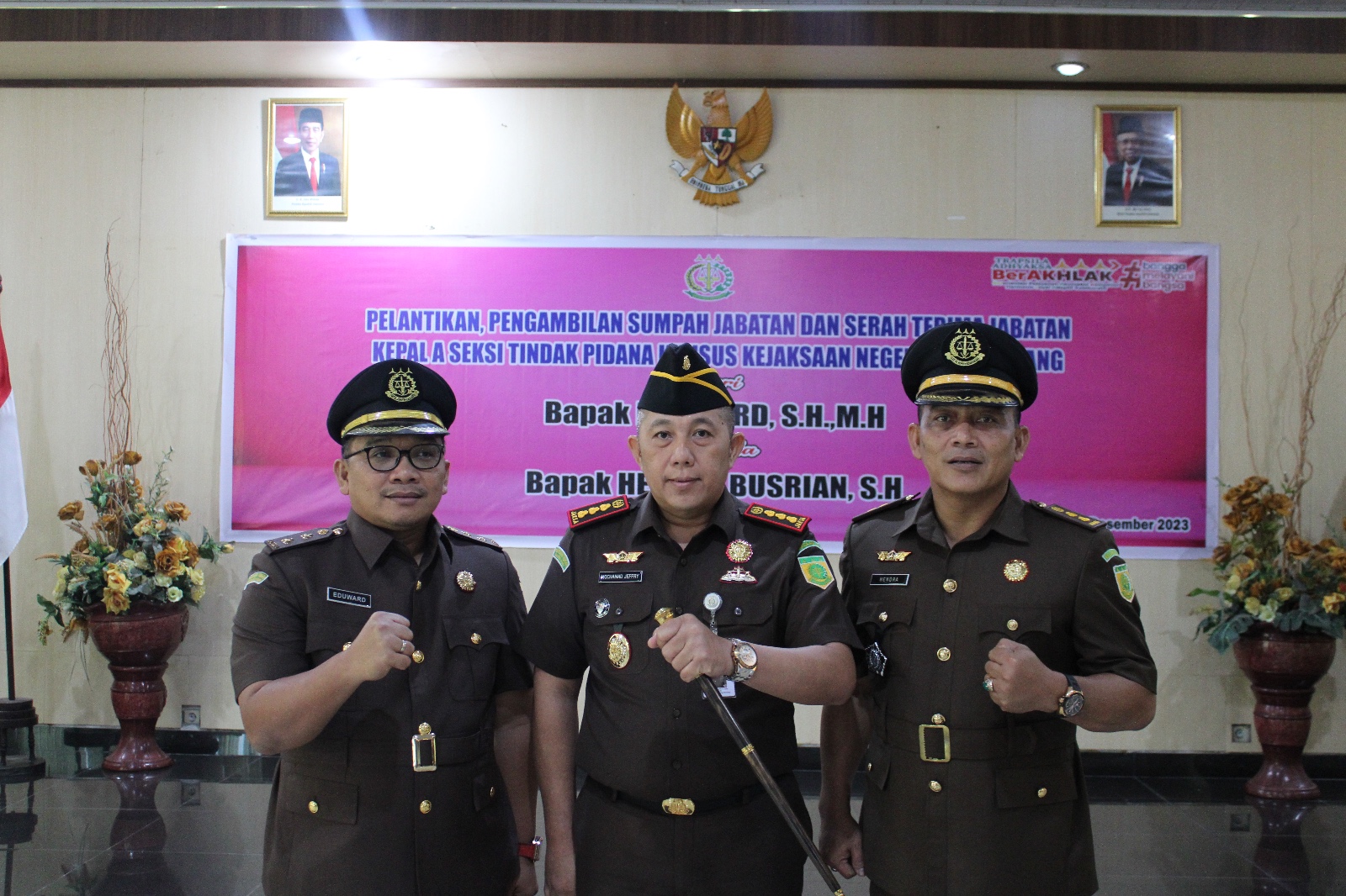 Eduward Kasi Ekonomi Dan Keuangan Asintelijen Kejati Babel, Hendra Kasi Pidsus Kejari DS