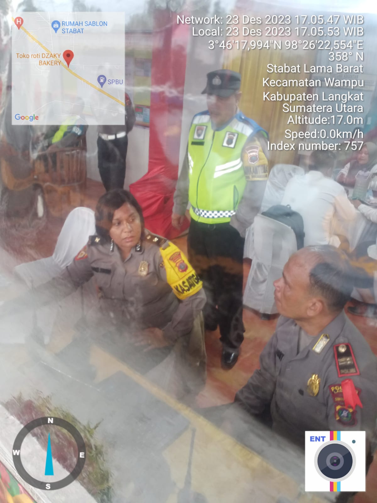 Kabag SDM Polres Langkat Cek Pos Pelayanan Ops Lilin Toba 2023