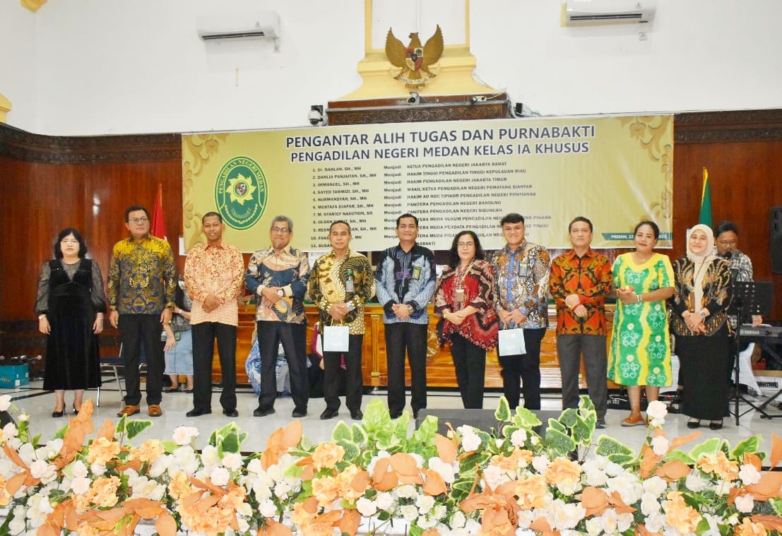 PN Medan Gelar Pengantar Alih Tugas Dan Purnabakti
