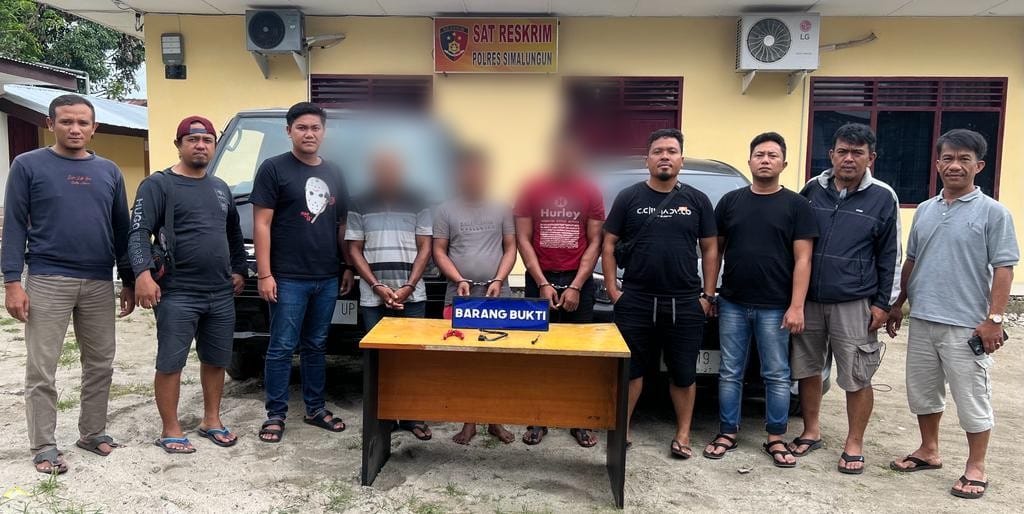 Polres Simalungun Ringkus 3 Pria Diduga Komplotan Pencurian Mobil Pikap