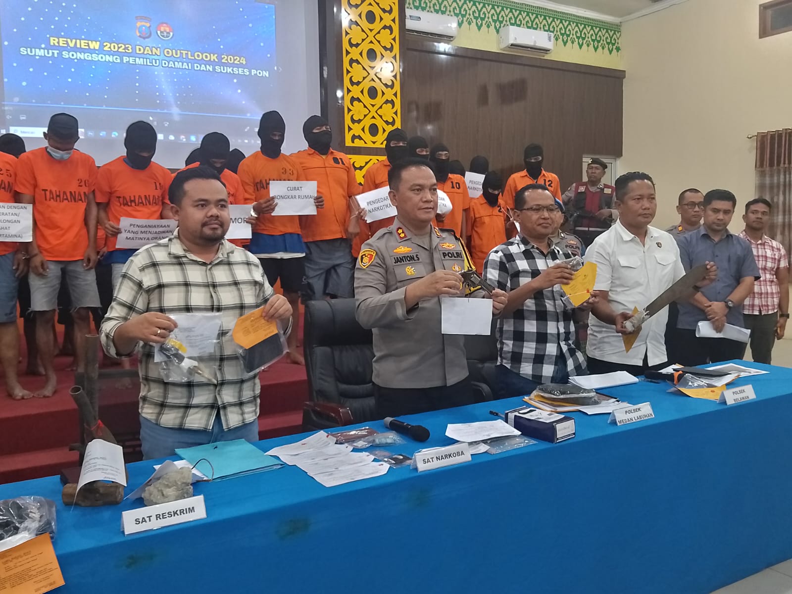 Selama 2023, Polres Pelabuhan Belawan Selesaikan 2.033 Kasus Tindak Pidana