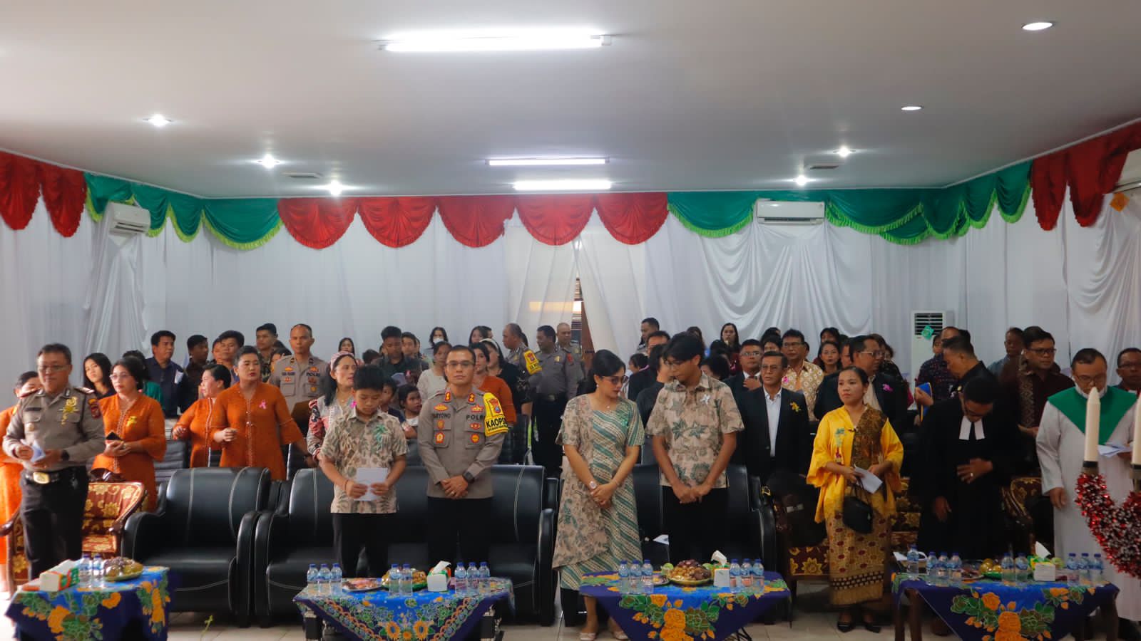 Keluarga Besar Polres Sibolga Rayakan Natal 2023