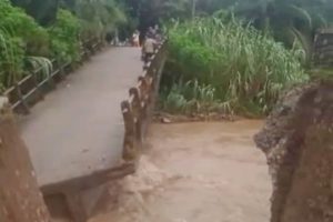Bencana Banjir Di Palas, Satu Jembatan Dan 4 Titi Gantung Ambruk