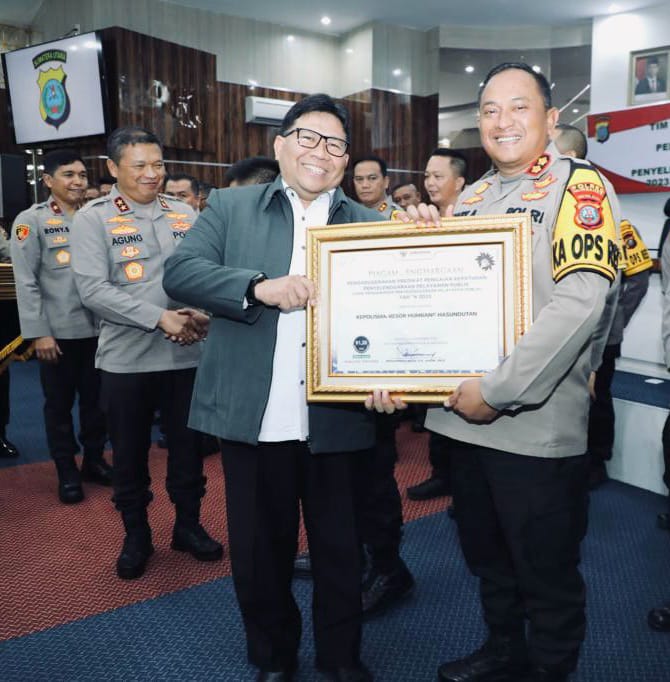 Polres Humbahas Predikat Tertinggi Pelayanan Publik