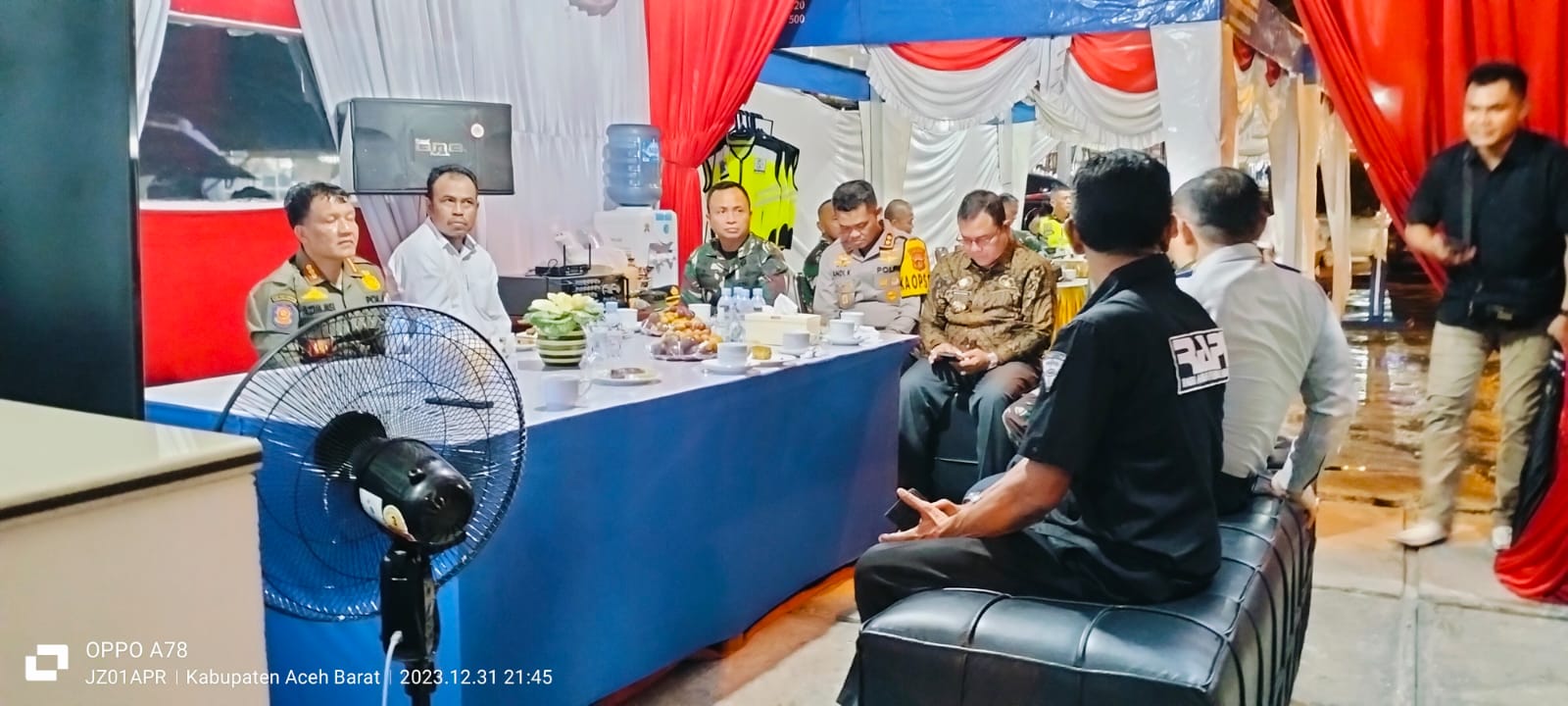 Pj Bupati, Forkopimda Dan RAPI Aceh Barat Pantau Malam Tahun Baru
