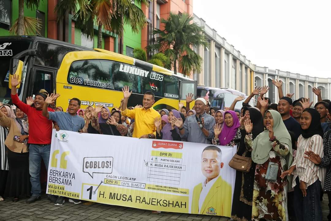 Pedagang 'Pasar Kamu' Pantai Labu Doakan Ijeck Maju ke DPR RI