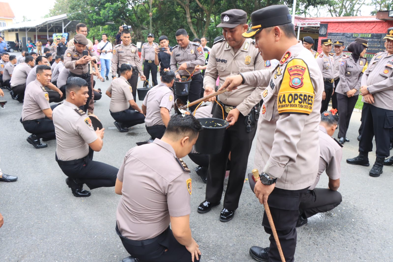 45 Personel Polres Binjai Naik Pangkat