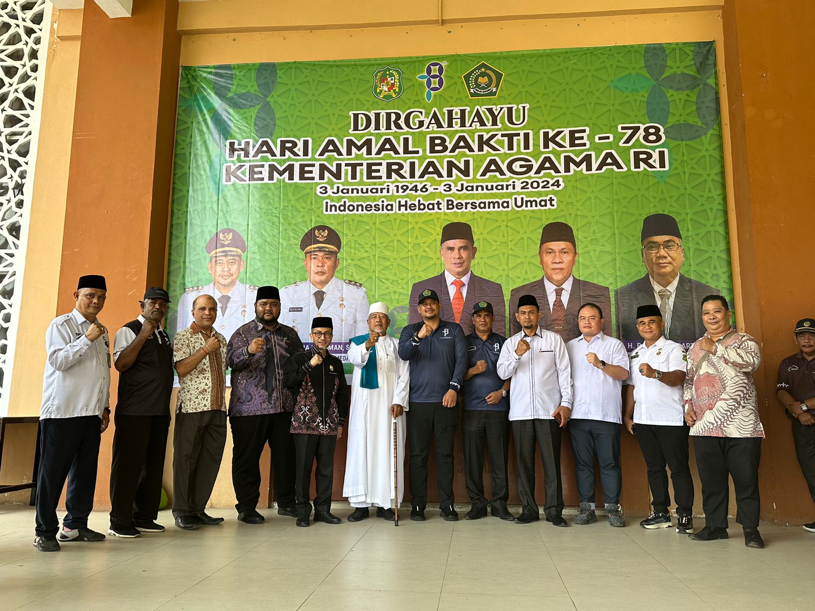 Wali Kota Medan Pimpin Apel HAB Ke 78 Kemenag RI Di Asrama Haji Medan