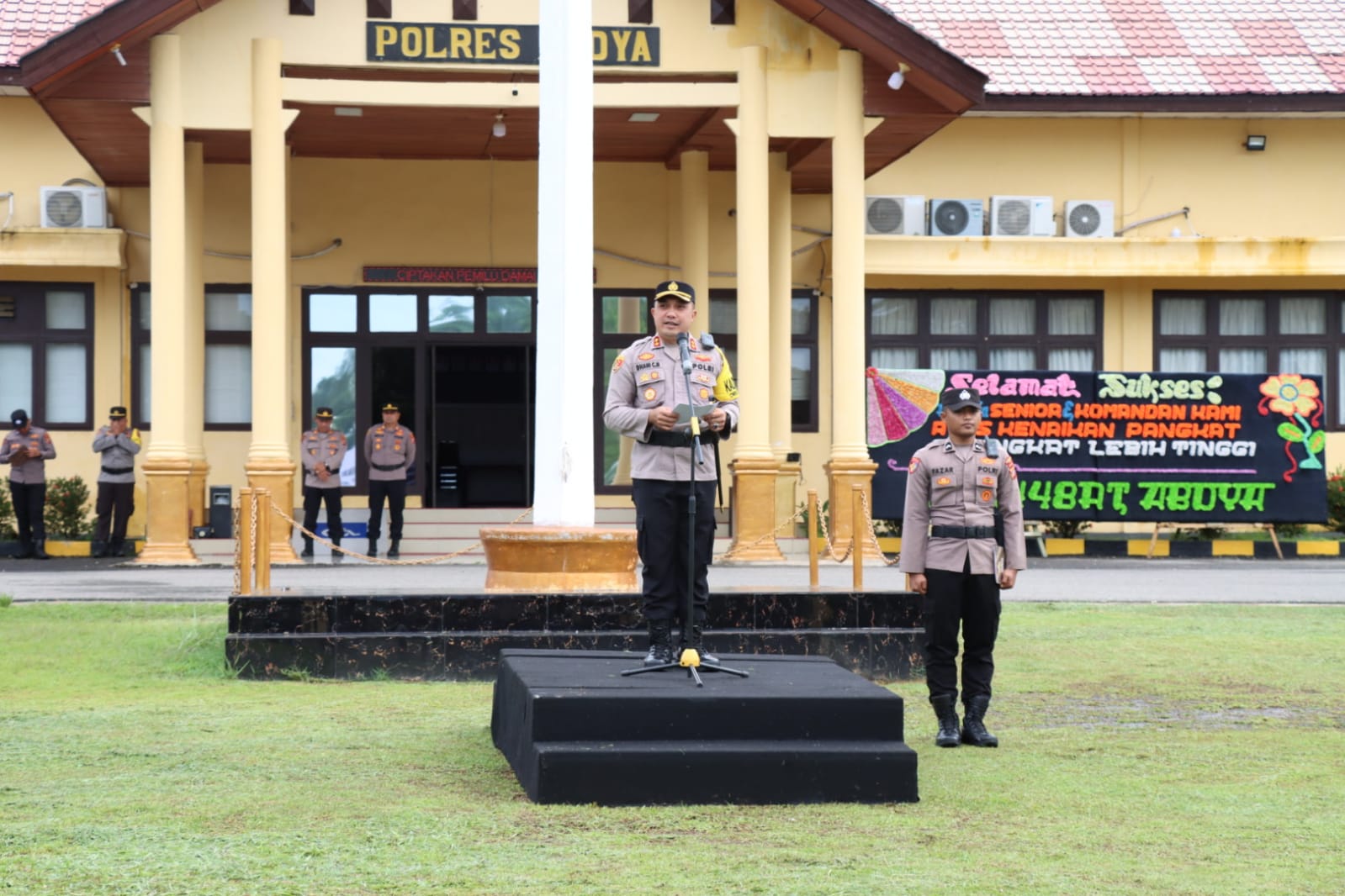 19 Personel Polres Abdya Naik Pangkat Satu Tingkat