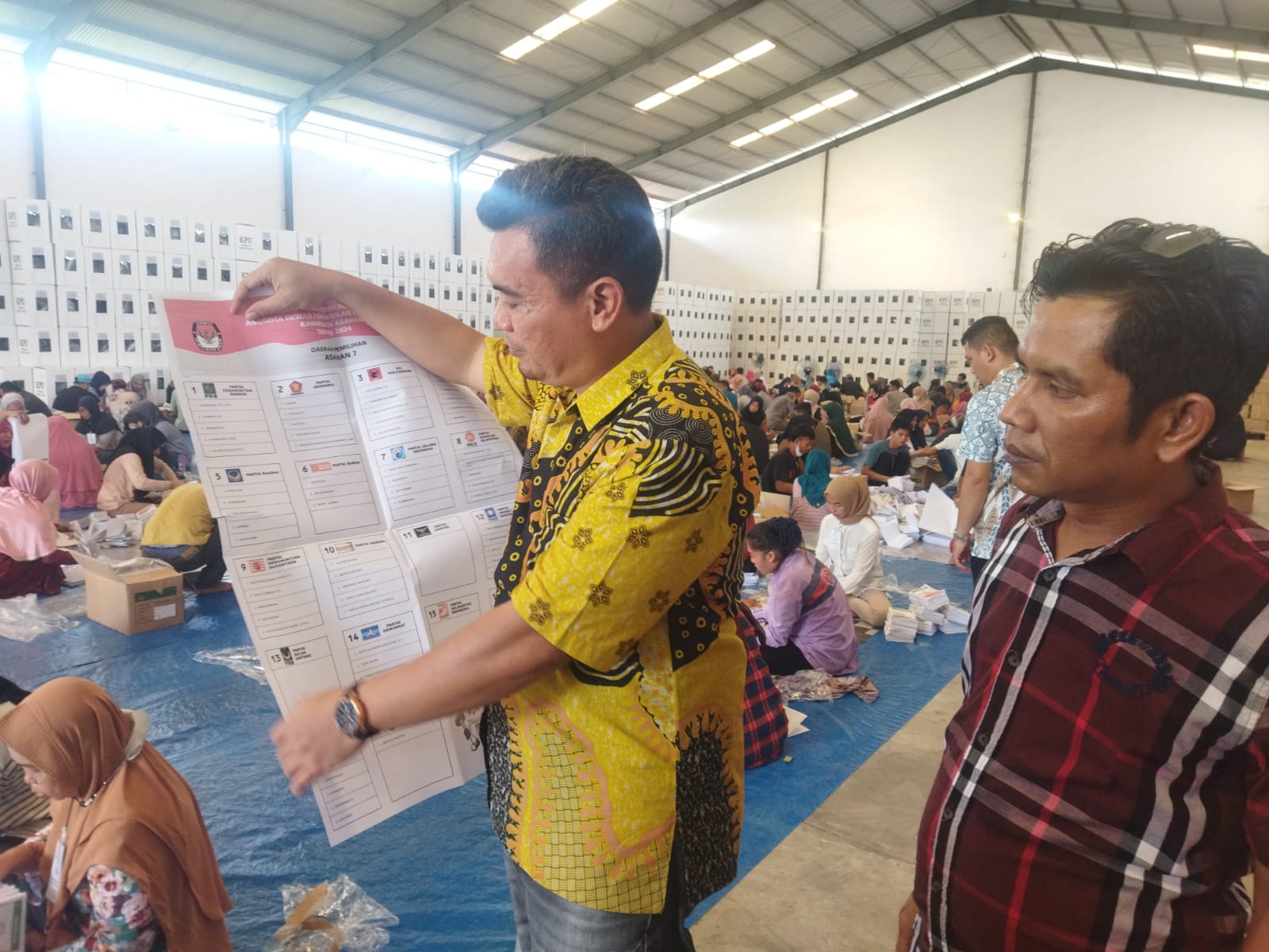2,8 Juta Surat Suara Di Asahan Dilipat