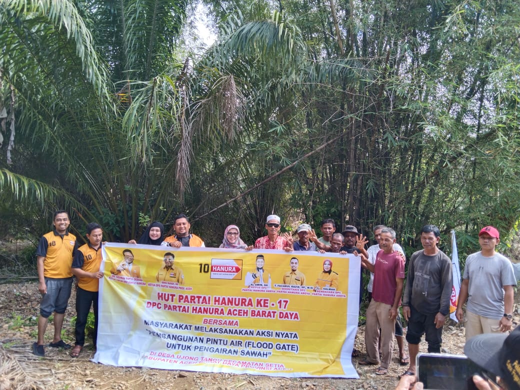 Partai Hanura Abdya Bantu Sarana Pertanian Penduduk