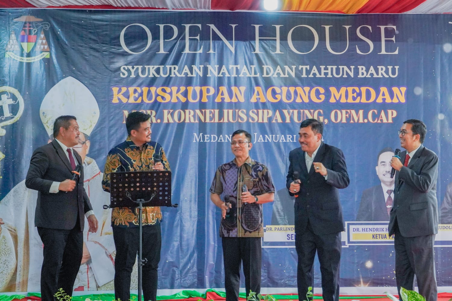 Hadiri Open House Keuskupan Agung Medan, Bobby Nasution: Jangan Sampai Terpecah-Belah Karena Politik