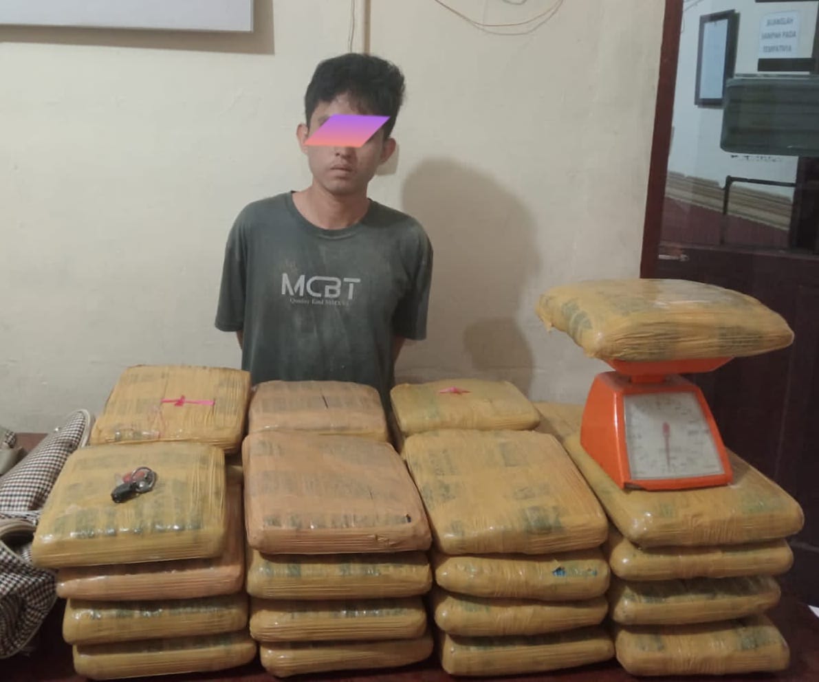 Dari Panyabungan Ke Sidimpuan, Bawa Ganja 32 Bal