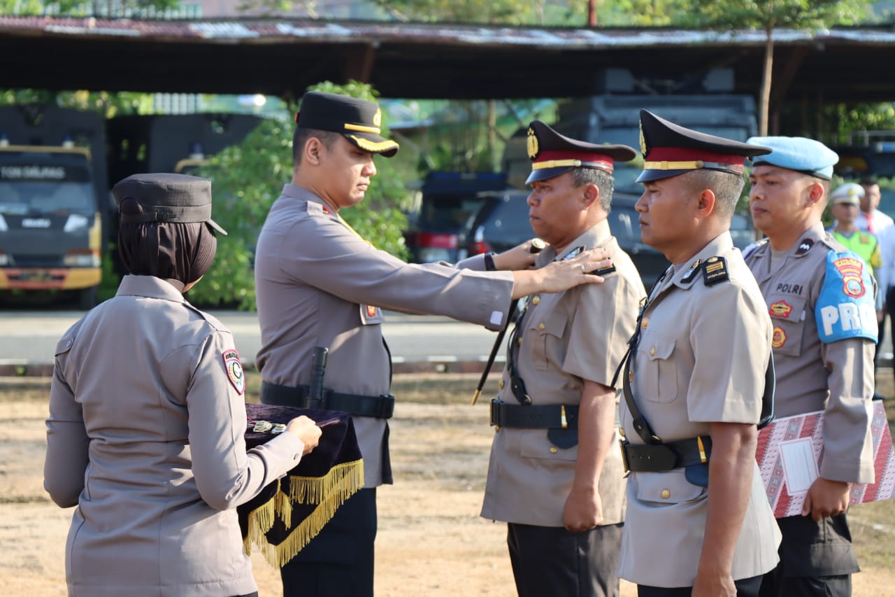Kapolres Pimpin Sertijab Jabatan Kasat Lantas Polres Tapteng