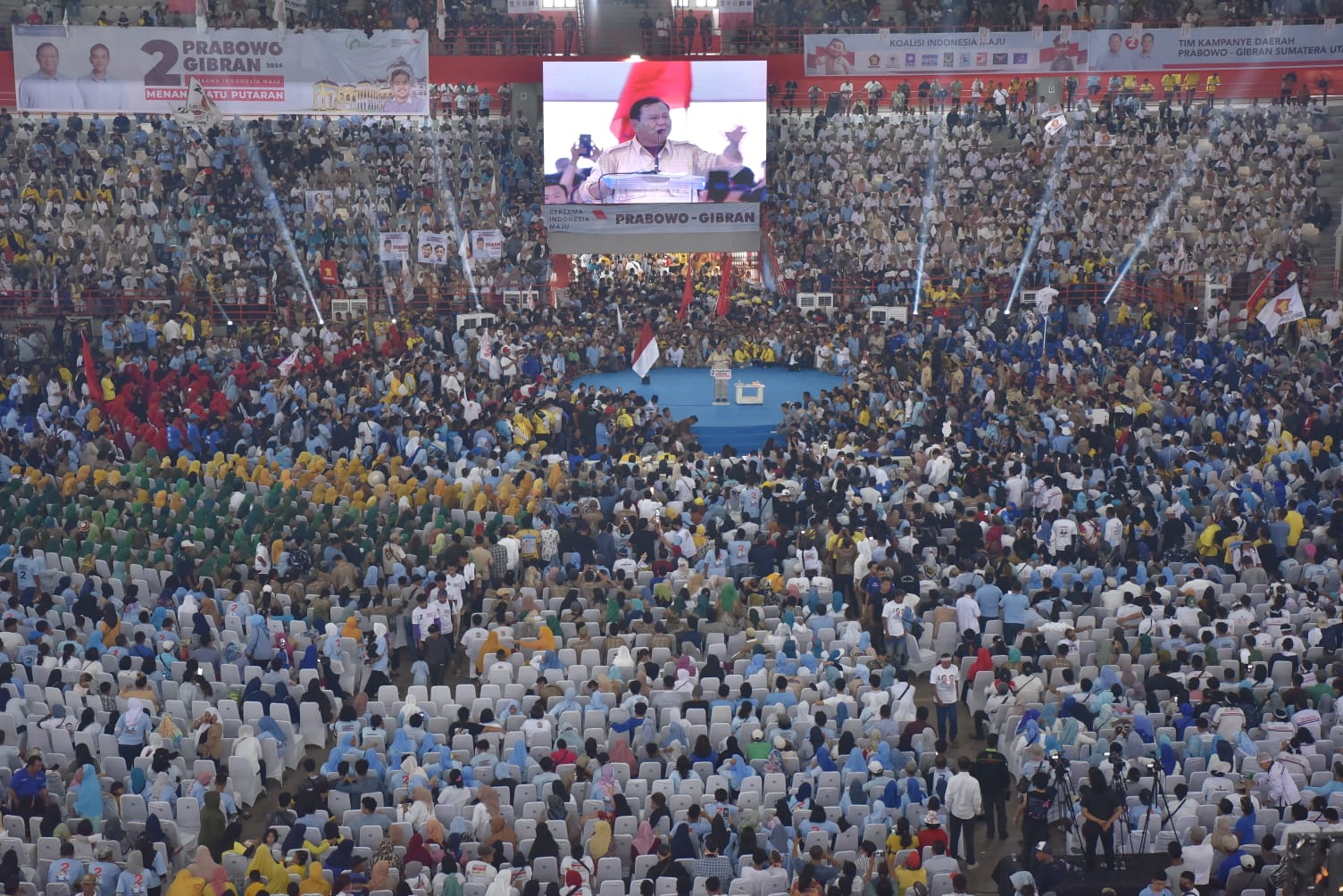 Jumlah Massa Tembus 58 Ribu, TKD Sumut Sebut Prabowo Makin Dicintai Rakyat