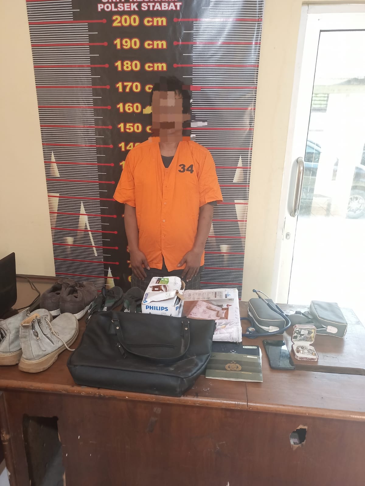 Polsek Stabat Tangkap Pembobol Rumah Warga