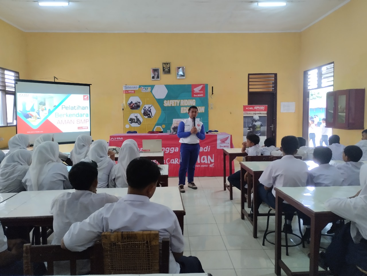 Gelar Edukasi, Honda Bekali Pelajar Binjai Jadi Pengendara #Cari_Aman
